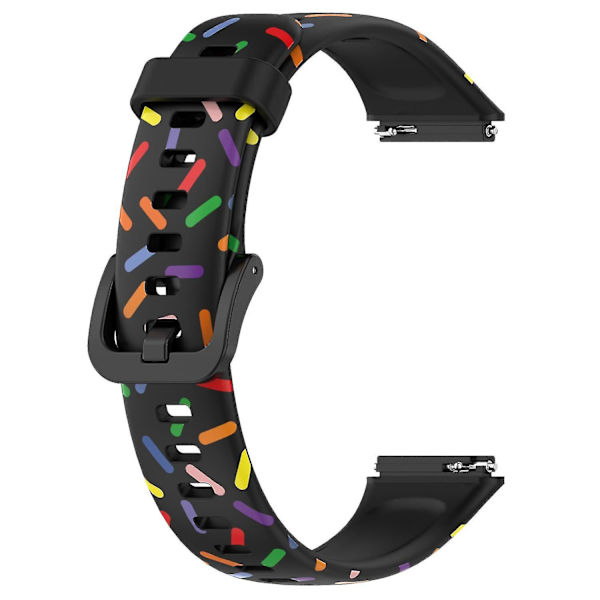 Huawei Band 7:lle suunniteltu silikoniranneke Black, Black A Huawei Band 7