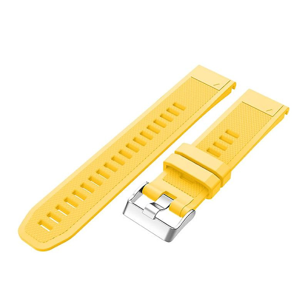 För Garmin Fenix 5 Silikon Armband (Vit) För Garmin Fenix 5 Yellow