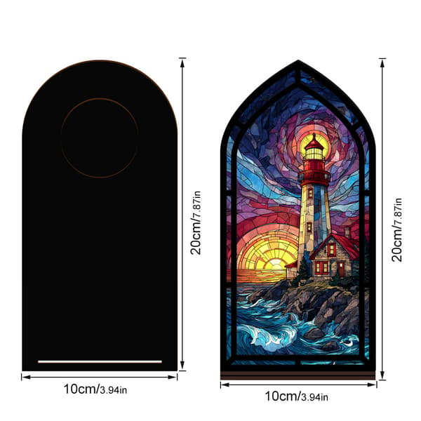 Fantasy bokkrok for bokelskere, med stearinlyslampe Lighthouse