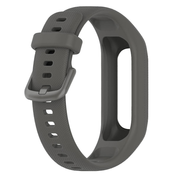 Garmin Vivosmart 5:lle naarmuuntumaton silikoniranneke suojakotelolla Grey, Grey F Garmin Vivosmart 5