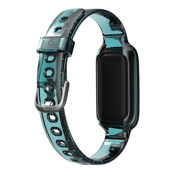 Ersättning Mjuk TPU Klockarmband Justerbart handledsrem för Fitbit Luxe Green E Other Smartwatch Model