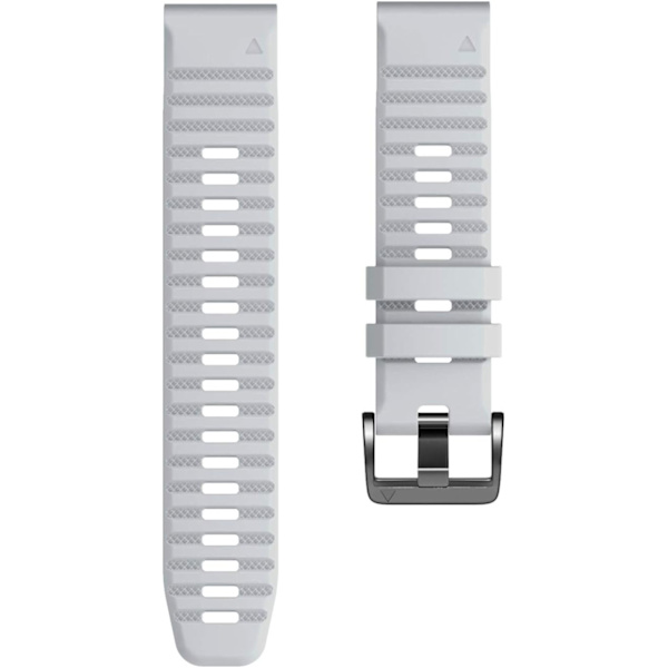 Kompatibel med Fenix 6X/7X Band 26mm Easy-fit Mjukt Silikon Armbandsersättning för Fenix 5X/Fenix 5X Plus/Fenix 3 Smartklockor (Svart) White