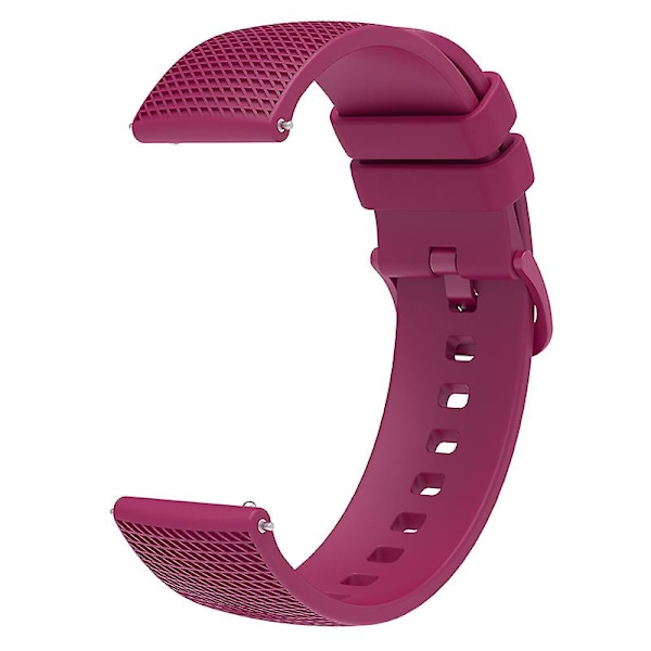 18mm Ternetmønstret Silikone Urrem Til Garmin Venu 3s / Forerunner 265s Fuchsia