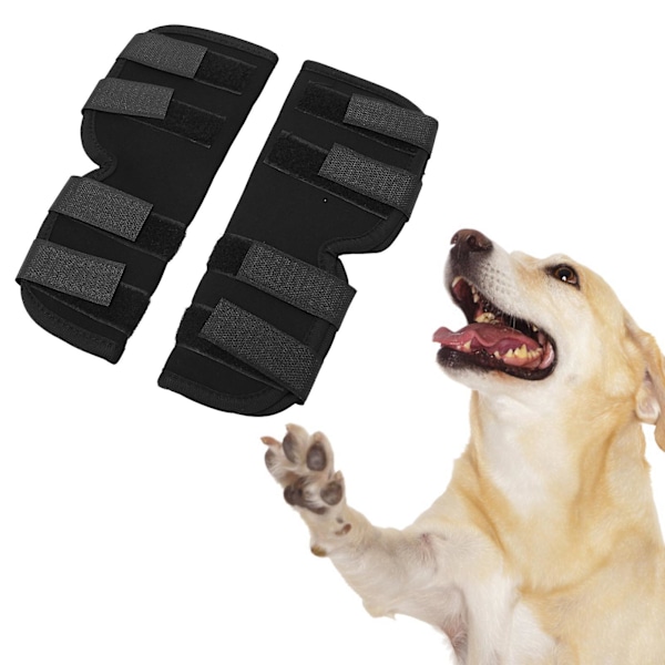 Hunde knæstøtte åndbar smertereduktion led beskyttelse hund bagben støtte bandage til postoperativ genoptræning L