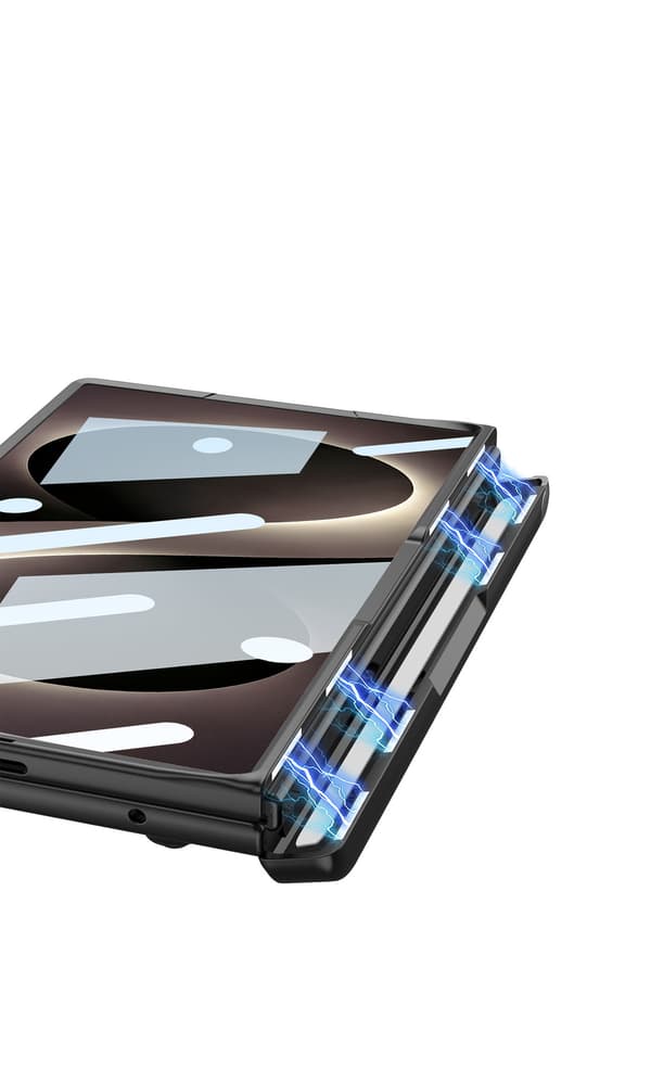 Etui til Samsung Galaxy Z Fold 8, med pen og støttefod, fuld dækning Black