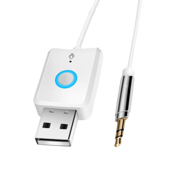 Receptor Bluetooth-adapter USB 3,5 mm Jack Stereo Audio til bil Aux Bluetooth 5.0