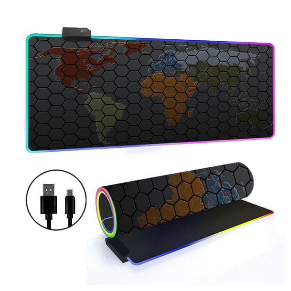Musematte - Med Rgb 14 Lysmodus Sklisikker Base (Stil 12, 400*800*4Mm)