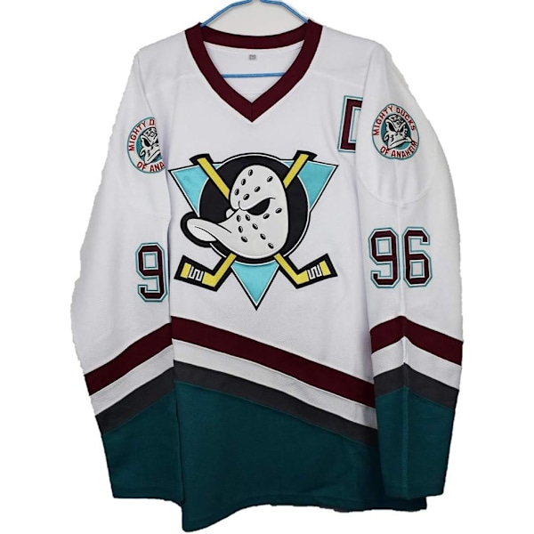 Charlie Conway #96 Mighty Ducks hockeytrøye fra filmen NHL herre jersey pustende langermet T-skjorte