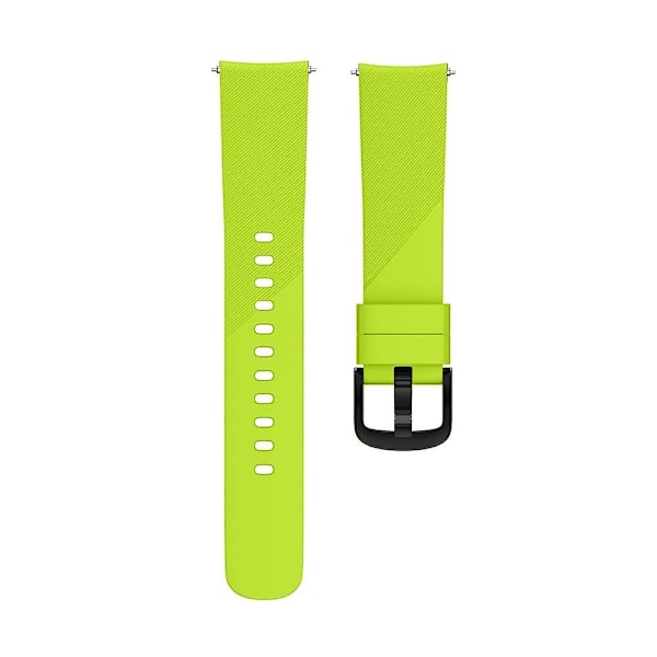 Twill Watch Band 20mm til Samsung Galaxy Watch4 46mm 42mm/Watch4 44mm 40mm/Garmin Forerunner 645 Green D Samsung Galaxy Watch4