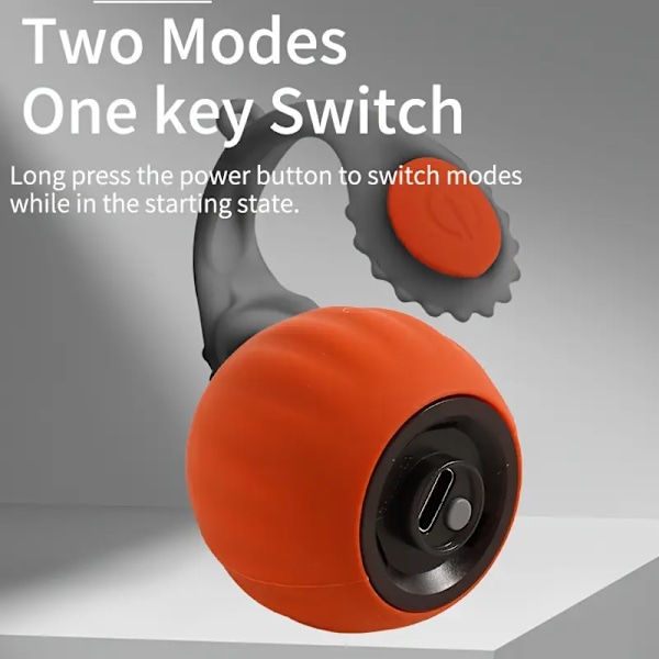 Elektrisk kattleksak med konstgjorda fjädrar (Orange)