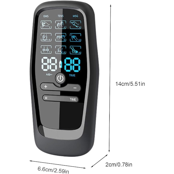 Ems Massager Mikroströmsterapi 10 Plåster