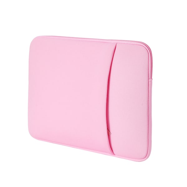 12,5 tommer Laptop Sleeve Case Beskyttende Blød Polstret Lynlås Dækning Bærende Computer Taske Pink