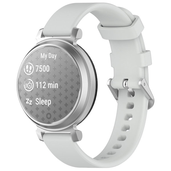 Silikone urrem til Garmin Lily 2, 14 mm, vandtætte, bløde udskiftningsremme Light Grey