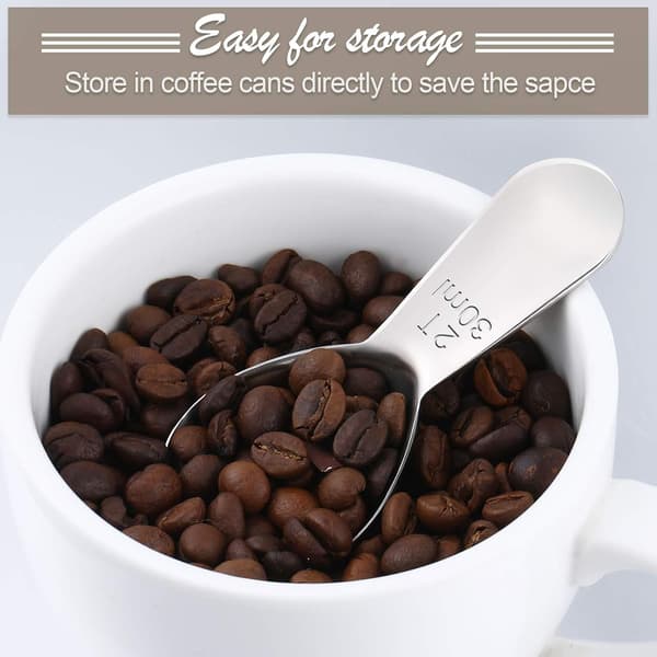 3-pak kaffeske, kaffeske i rustfrit stål, 30 ml