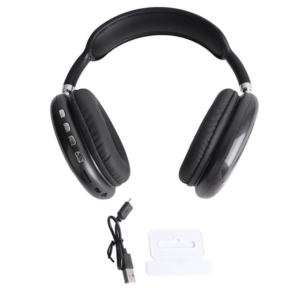 Langaton Bluetooth-kuuloke Bluetooth 5.0 ja Edr Stereo Noise Cancelling Kevyt Taitettava Bluetooth-kuuloke Musta Tyyppi 1