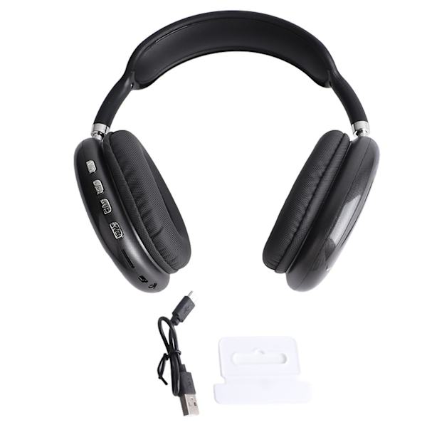 Trådløst Bluetooth-headset Bluetooth 5.0 og Edr Stereo Noise Cancelling Lett sammenleggbart Bluetooth-hodetelefon Svart Type 1
