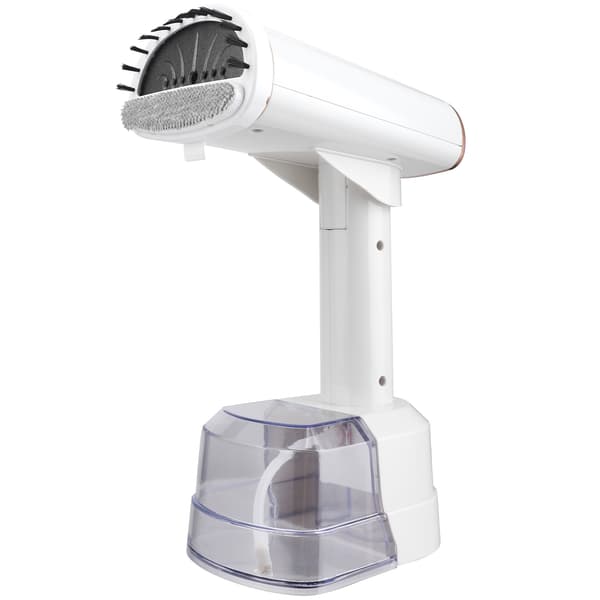 Klesdamper 1500W rask oppvarming, 400ml vanntank, LCD digitalt display (hvit)