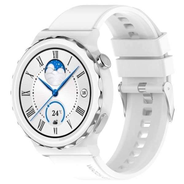 Silikonarmband för Huawei Watch GT 3 Pro 43mm 20mm White