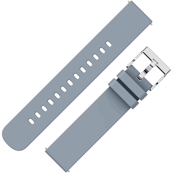 Smartklokkeremmer, 20 mm utskiftbare, justerbare smartklokkeremmer Gray