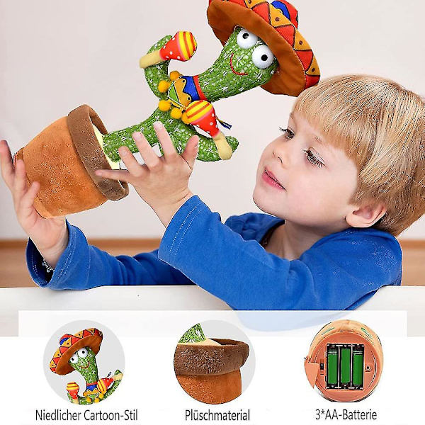 Talking Cactus Plys legetøj