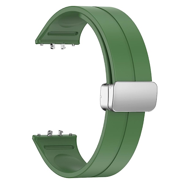 Mjukt silikonersättningsarmband för Samsung Galaxy Fit3 med magnetiskt viklås Green