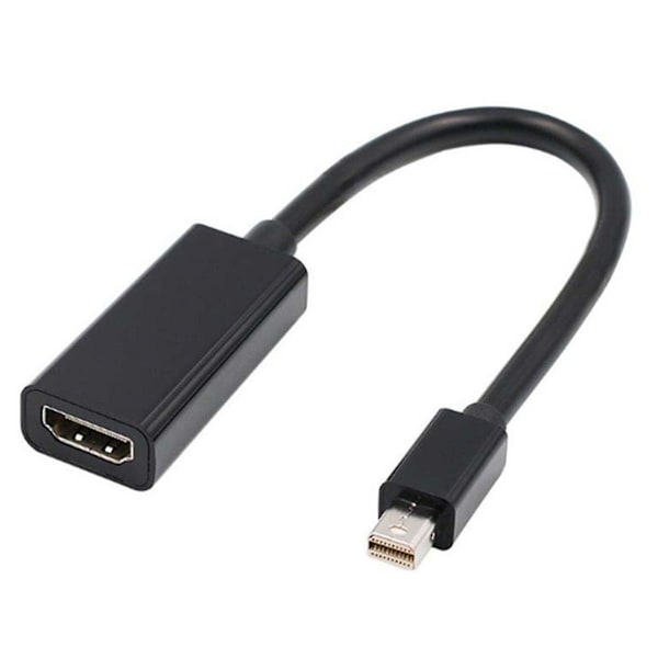Mini Dp til HDMI Adapter Converter kompatibel med Macbook Air Pro, Microsoft Surface Pro 3 4, Mac Mini, skærm, projektor osv. Black