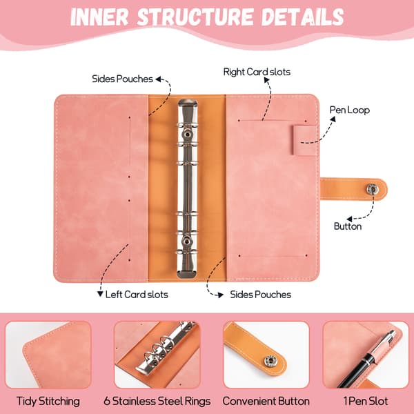 100 Kuvert Sparutmaning Budgetpärm Amber Brown