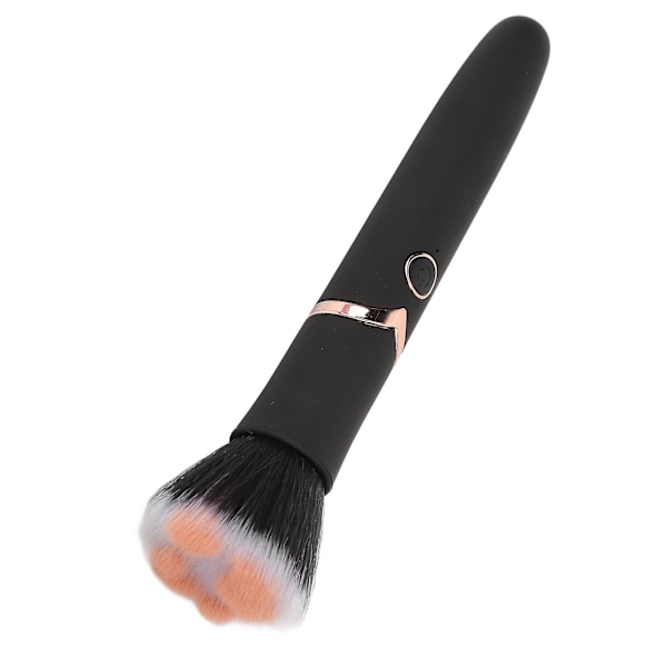 Sminkborste Foundation Blush Löspuderborste 10 Växlar Vibration Elektrisk Massageborste Svart