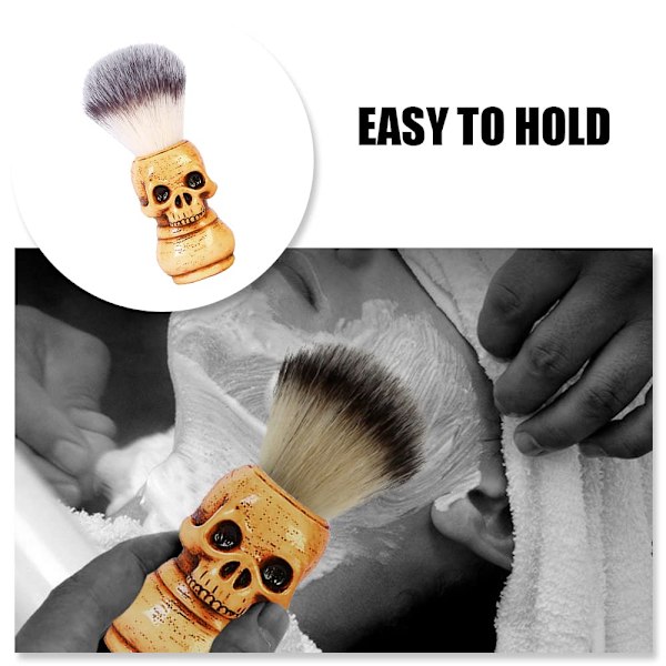 Barberkost med kraniehovedhåndtag (Gul)