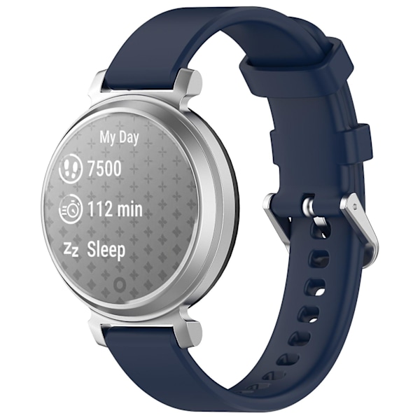 Garmin Lily 2 -silikonirannekkeet 14 mm vedenpitävät pehmeät vaihtohihnat Midnight Blue