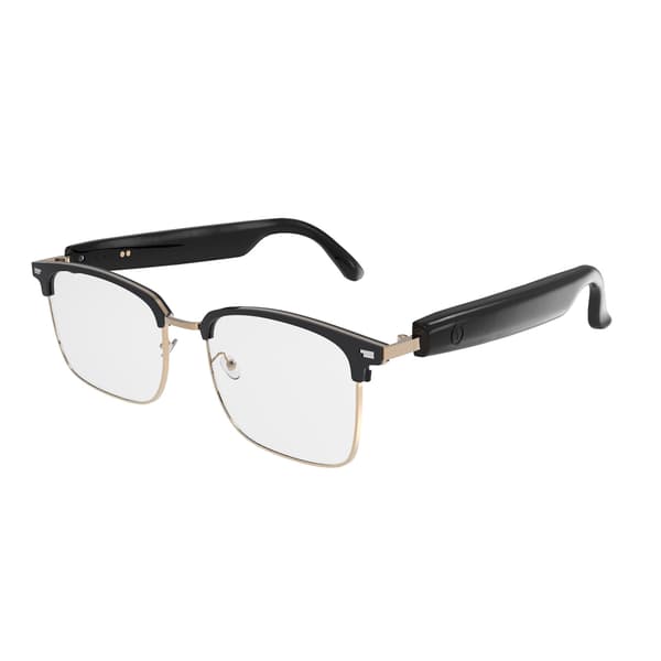 Smarte briller Gs13, farveskiftende intelligent Bluetooth-opkalds-touch-headset (guld-sort)