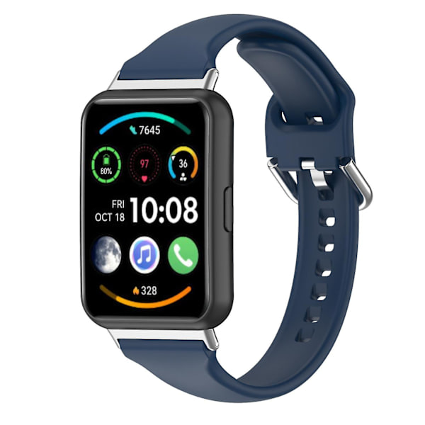 Silikonarmband med snabbkoppling för Huawei Watch Fit 2, sportarmband, ersättningsarmband Ocean blue, Navy Blue E Huawei Watch Fit 2