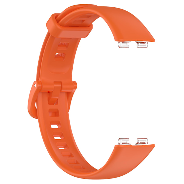 Ersättningsarmband 24mm PU-läder klockarmband för Huawei Band 8 Orange