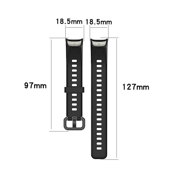 Udskiftning Justerbar Silikone Urrem Til Huawei Watch Band 4 (ADS-B29) Lake Blue