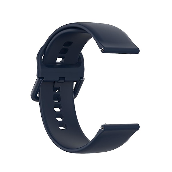 23mm Färgat Spänne Silikon Armband Rem för Fitbit Versa 2 / Versa Lite / Blaze, Storlek: S Midnight Blue