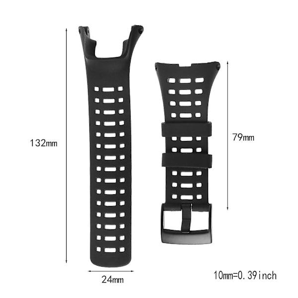 Gummiarmband för Ambit 1 2 3 Watch Soft Strap Loop Armband