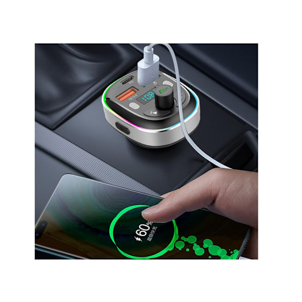 Bluetooth-autoadapteri Bluetooth FM -lähetin Auto Bluetooth 5.3 -autoadapteri Pikalataava autoadapteri