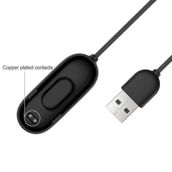 USB-opladerkabel til Xiaomi Mi Band 4, kabellængde: 20 cm