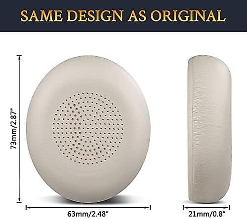Ørepuder udskiftning til Jabra Evolve2 65 (65ms 65uc Usb)/evolve2 40 (40uc 40ms Usb)/elite 45h On-ear trådløst headset Gold