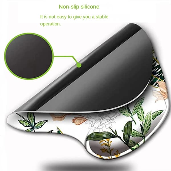 Ergonomisk håndledsstøtte skridsikker gummimusemåtte (mørkeblå)