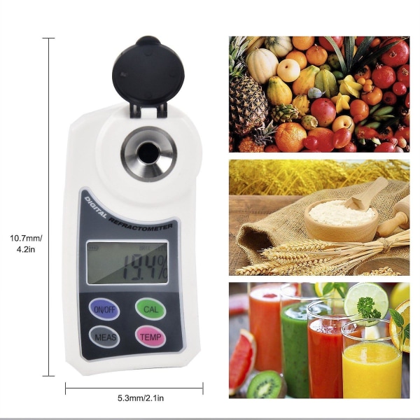 Digital brix socker refraktometer elektronisk handhållen söthetsmätare för vattenfruktgrödor