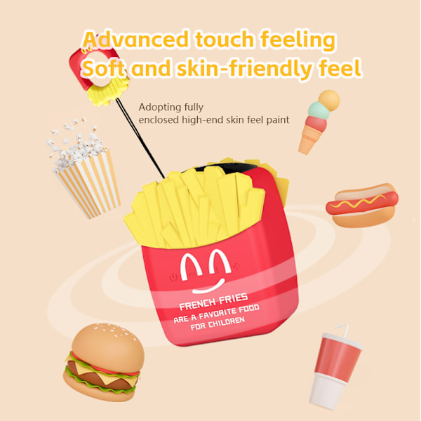 Bluetooth-högtalare Pommes Frites, med USB-gränssnitt, stöder Bluetooth/TF-kort/FM