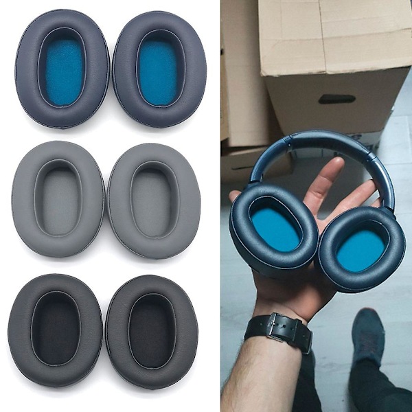 Ersättning Öronkuddar Överdrag För So-ny Wh-xb900n Hörlurar Öronkuddar Blue