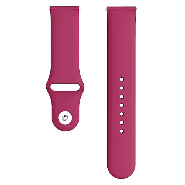 Til Samsung Galaxy Watch Active2 Bluetooth Version 40mm Smart Watch Solid Color Silikonur Wine Red