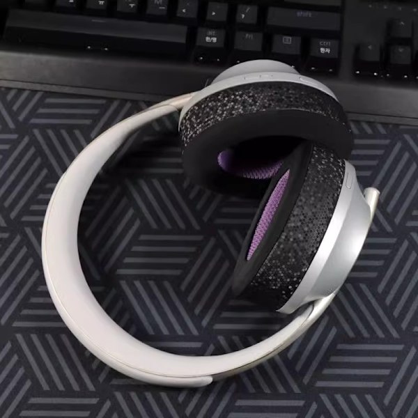 Viilentävät geelikorvatyynyt Bose Noise Cancelling Headphones 700 (Nc700) -kuulokkeille (musta oranssi)
