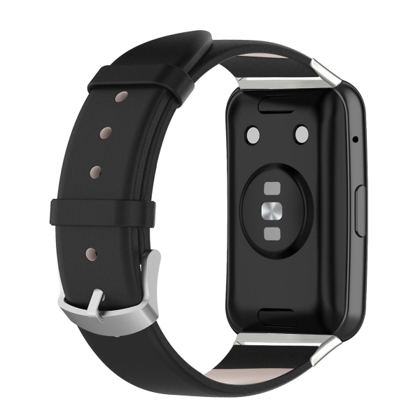 för Smart watch Läderrem Svettsäker För Huawei Watch Fit 2 CBand Hållbar Black