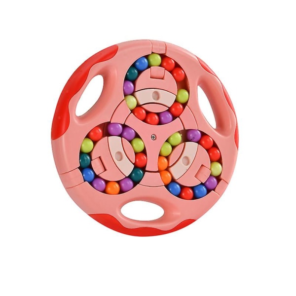 Roterende Magic Bean Legetøj Dekompressionslegetøj Roterende små perler Fidget Spinner Magic Cube Legetøj Børn Puslespil Pædagogisk Blue
