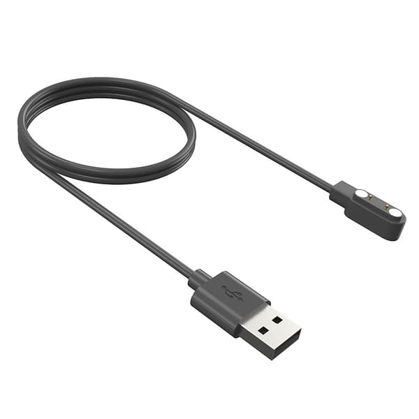 Oplader til Haylou Solar Plus LS16/RT3, 3.3FT USB A-kabel (kompatibel)