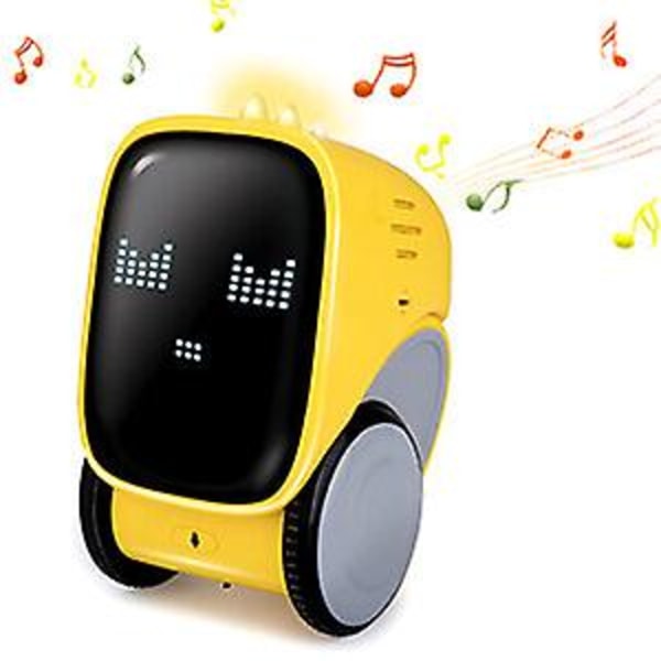 Smart Touch Control Robot Sang Dansende Stemme Gestik Control Robot Legetøj - Gul