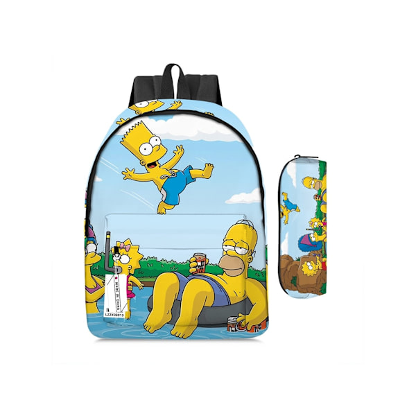 Student Ryggsekk The Simpsons Todelt Sett-13